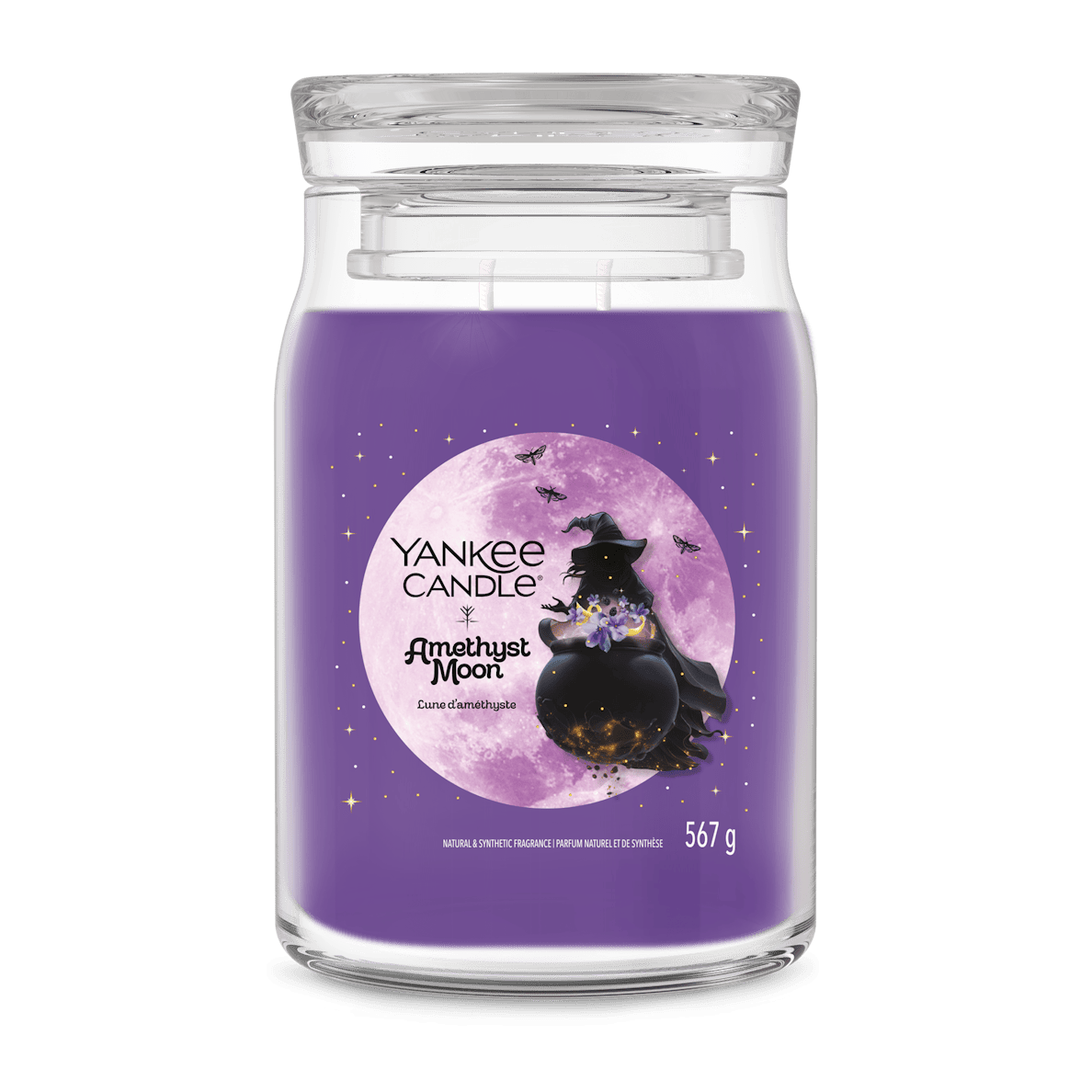 Candela profumata grande Amethyst Moon 567g Viola YANKEE CANDLE