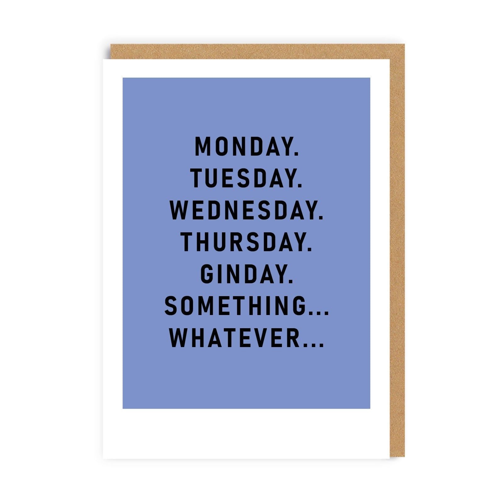 Ohh Deer Biglietto di auguri "Ginday" A6, blu