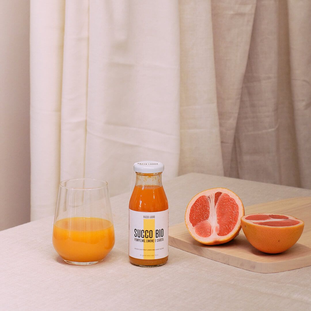 Passo Ladro Succo di Pompelmo, Limone e Carota Bio, 200ml
