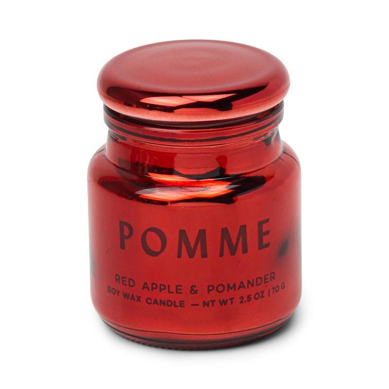 Paddywax Candela in Vetro Metallizzato "Chroma" – Mela Rossa e Melograno (71 g)