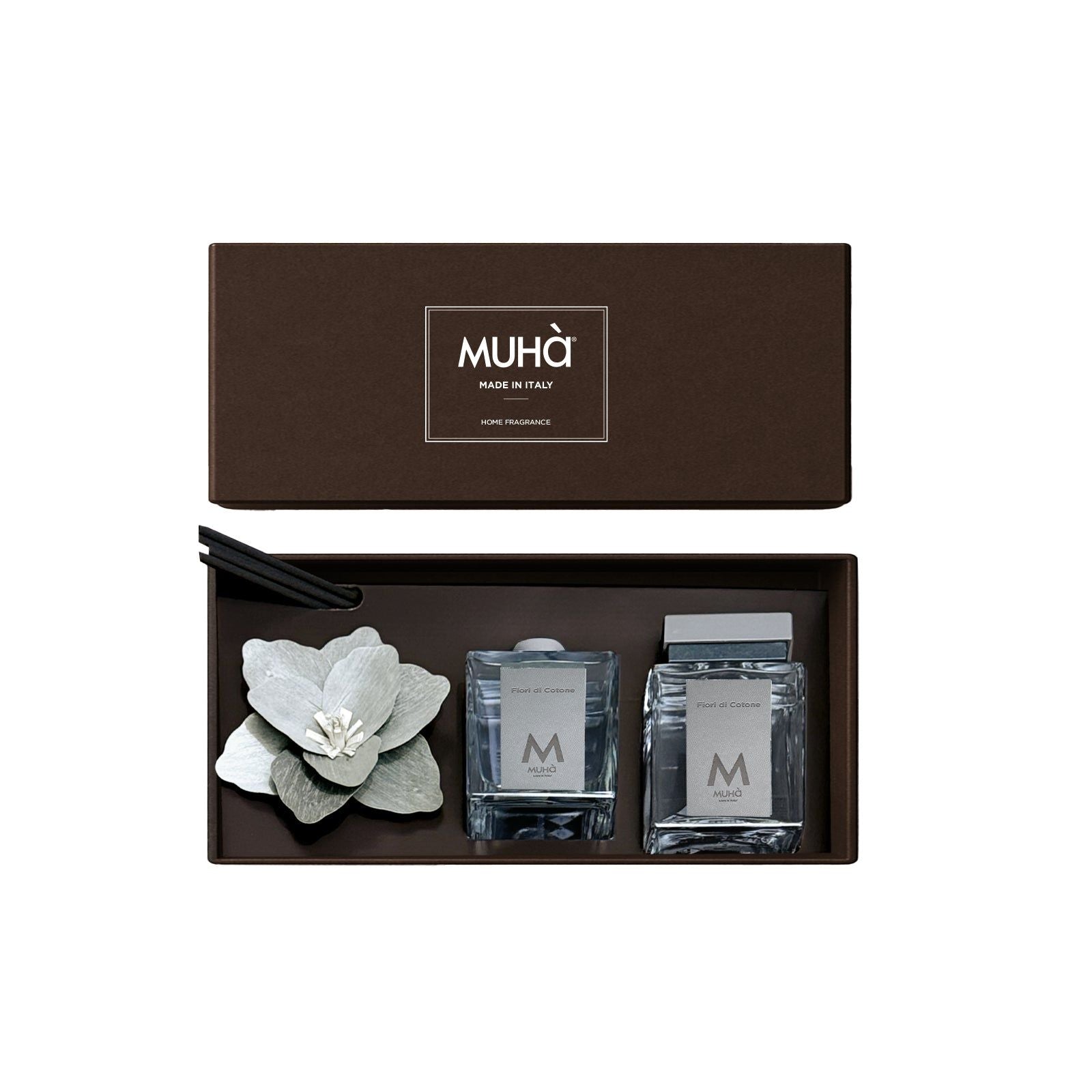 MUHA Confezione Magnum 250 ml + Profumo 200 ml Fiori di Cotone