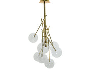 LAMPADARIO A SFERE 60X60X65 CM ORO
