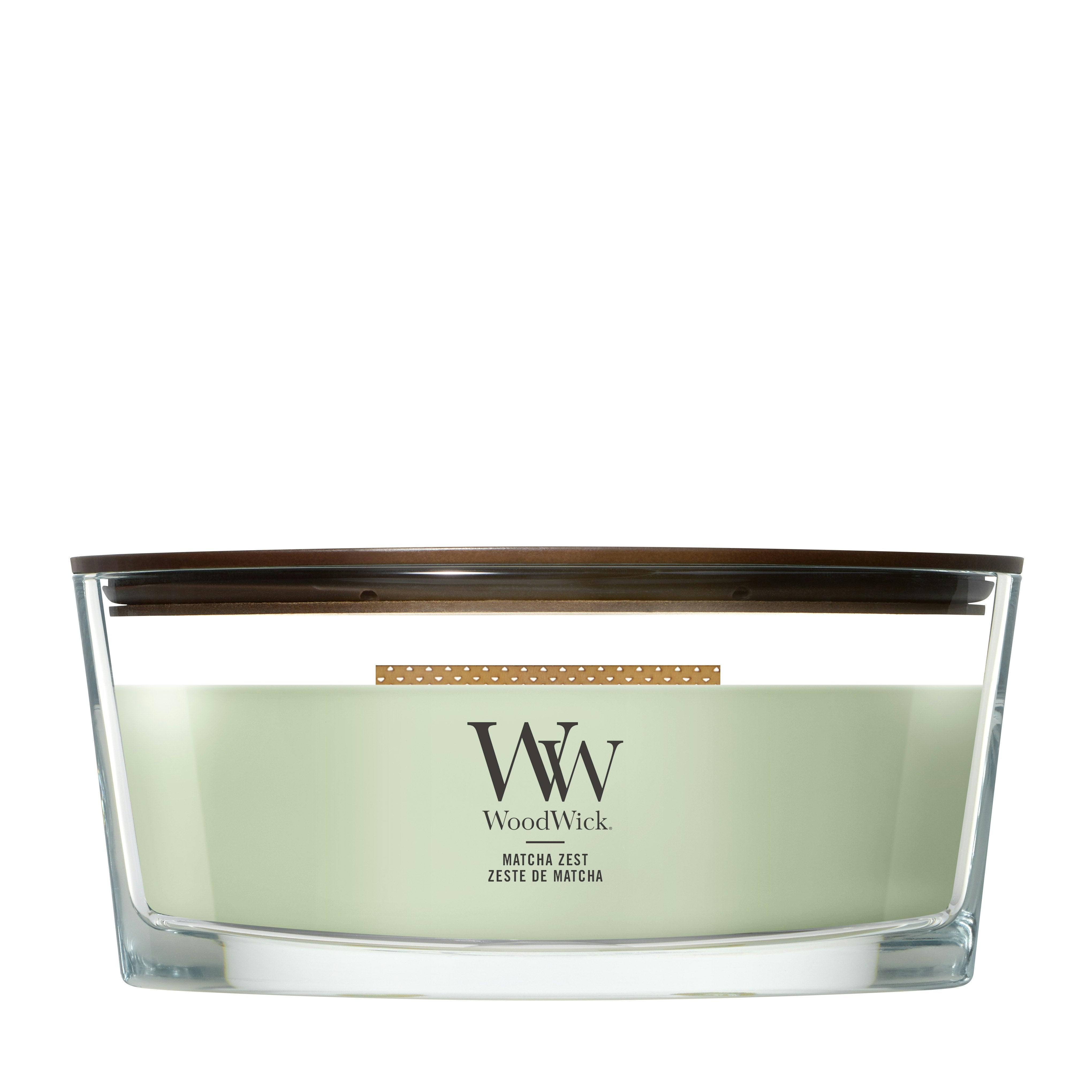 Candela Ellipse Matcha Zest 453g Verde WoodWick