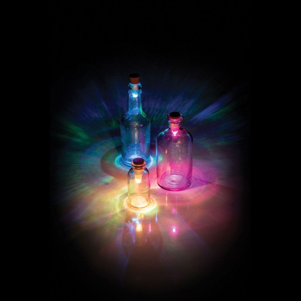 TAPPO PER BOTTIGLIA SUGHERO CON USB LED MULTICOLOR