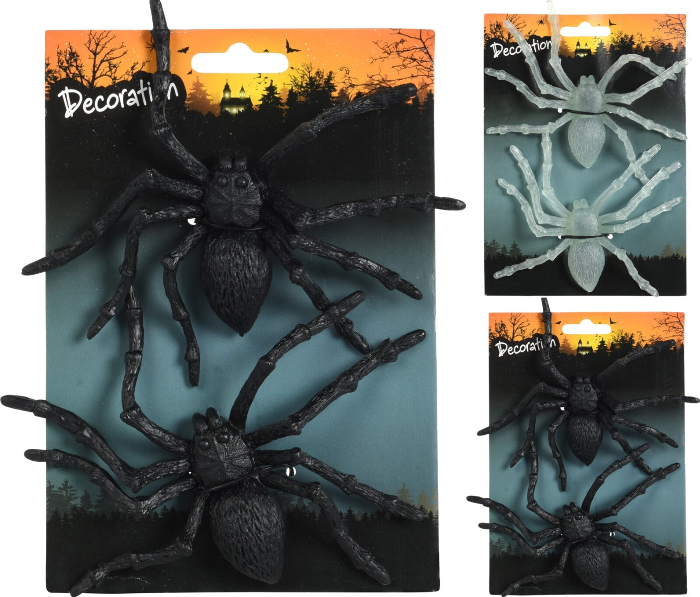DECORAZIONE RAGNI DI HALLOWEEN, MODELLO ASSORTITO
