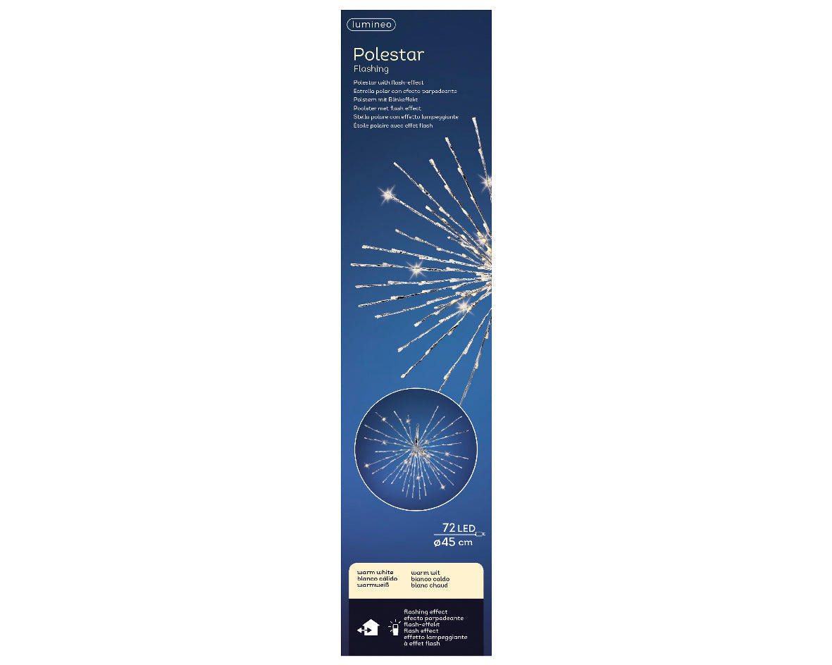 STELLA POLARE LUMINOSA 72 LED D.45CM BIANCO FREDDO