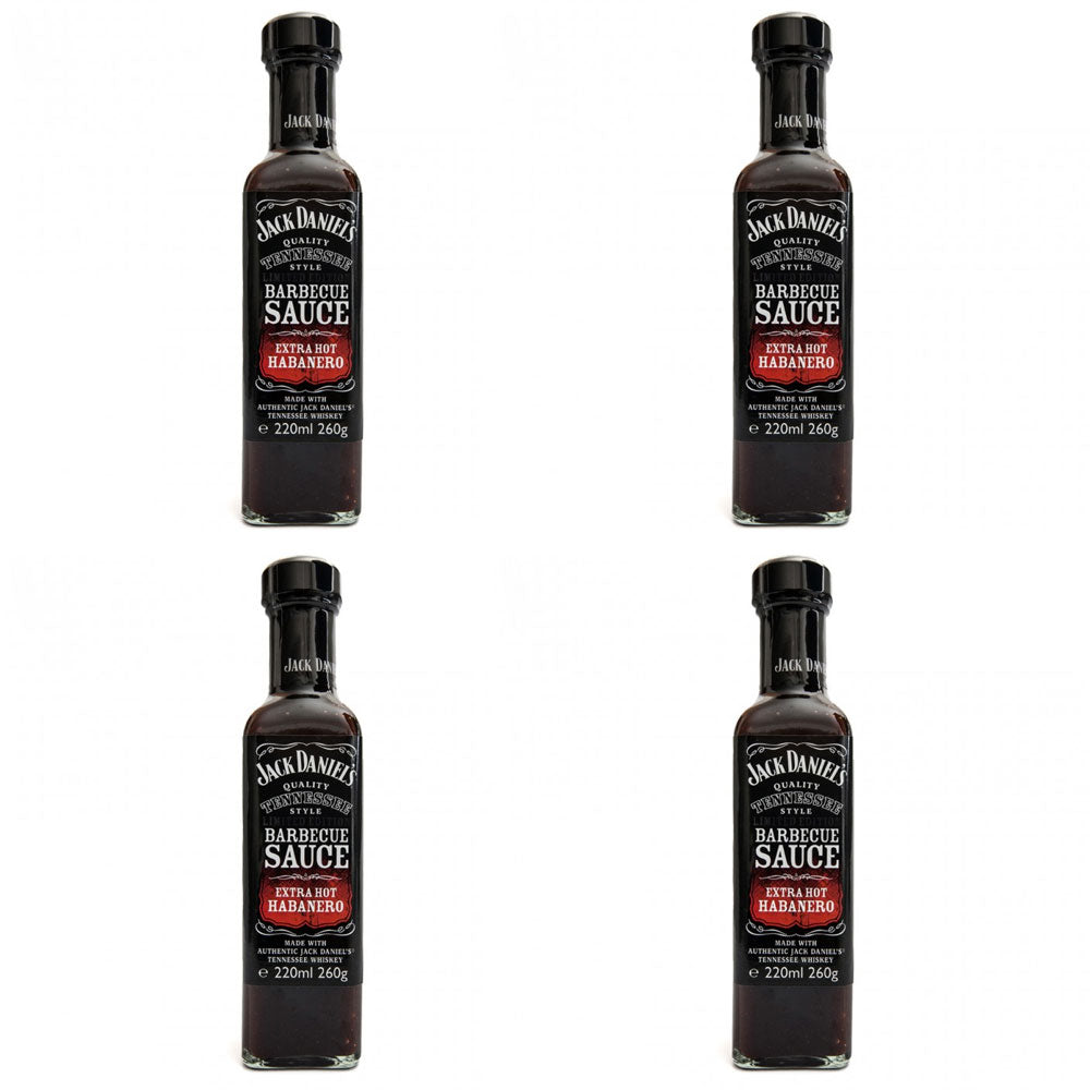 OFFERTA 4 SALSE BARBECUE EXTRA HOT HABANERO PEPERONCINO 260GR