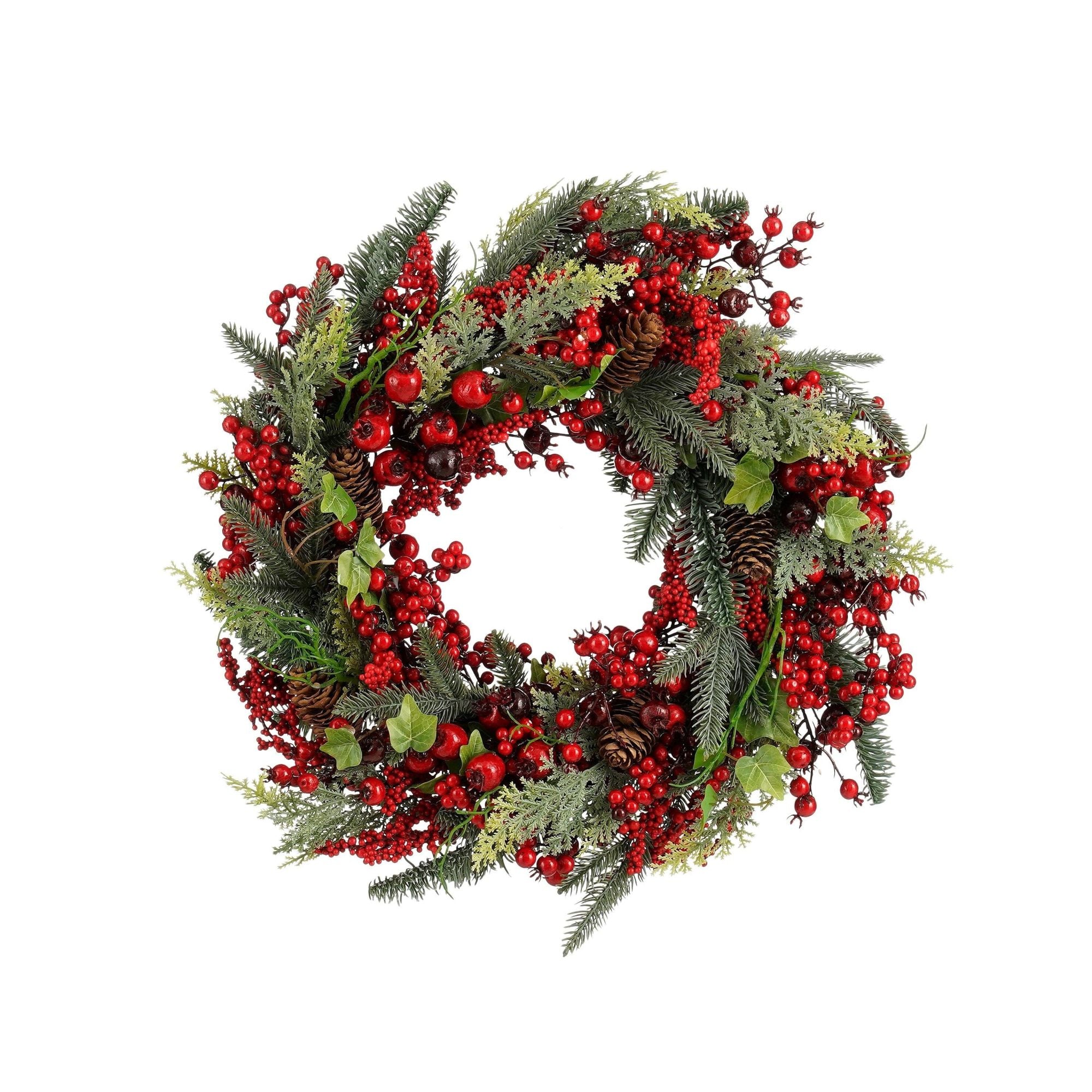 MICA Decorations Ghirlanda Norah 13xD50 cm, rosso/verde