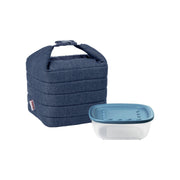 GUZZINI Set borsa termica con contenitore salvafreschezza 'Handy Jeans' "On the go"