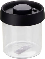 Barattolo in vetro borosilicato con pompa sottovuoto, 500 ml, trasparente/nero