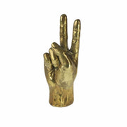 MANO CON SEGNO PACE 10X7,5X25,5CM ORO