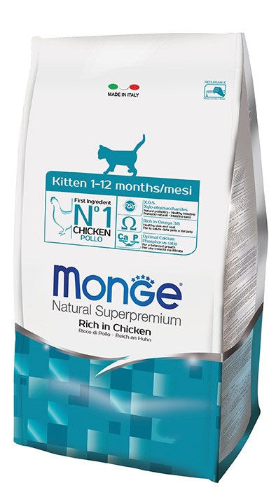 MONGE CIBO SECCO GATTO CROCCANTINI KITTEN (CUCCIOLI 1-12 MESI) 400 GR