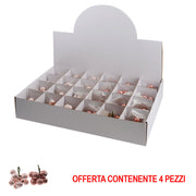 OFFERTA 4 GRAPPOLI 2CM ROSA DECORAZIONE NATALIZIA
