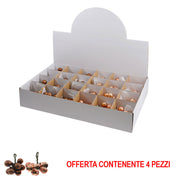 OFFERTA 4 GRAPPOLI 2CM RAME DECORAZIONE NATALIZIA