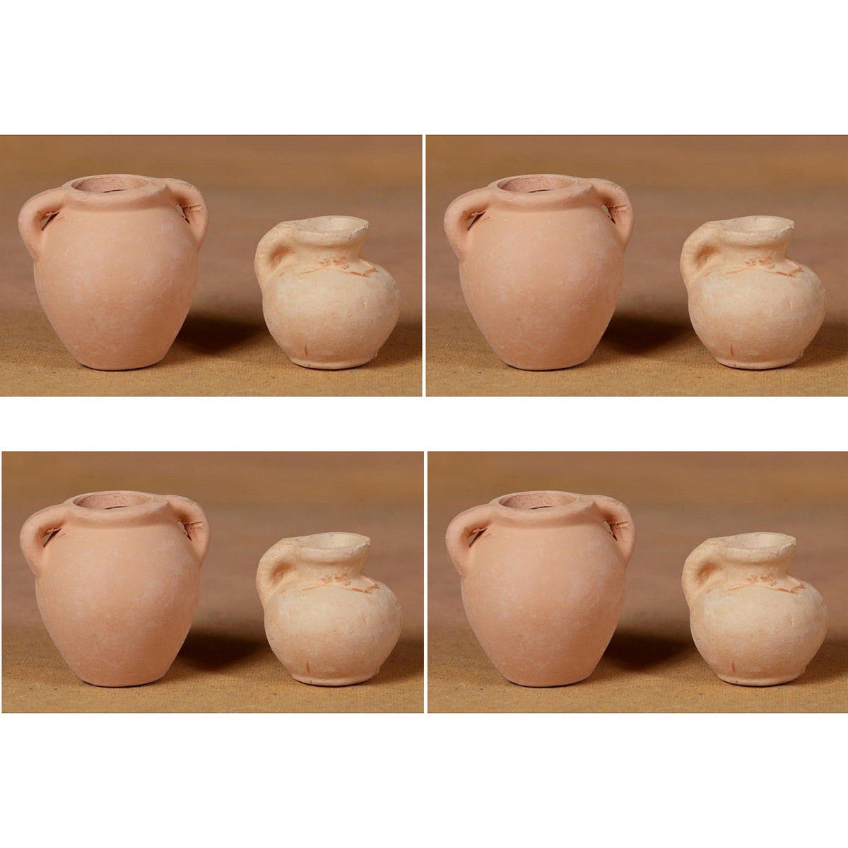 OFFERTA 4 ANFORE COLOR TERRACOTTA CM. 3,5