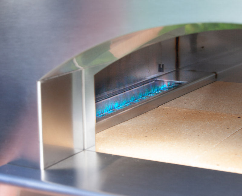 FORNO MANGIAFUOCO A GAS ANTRACITE + CARRELLO FONTANA FORNI