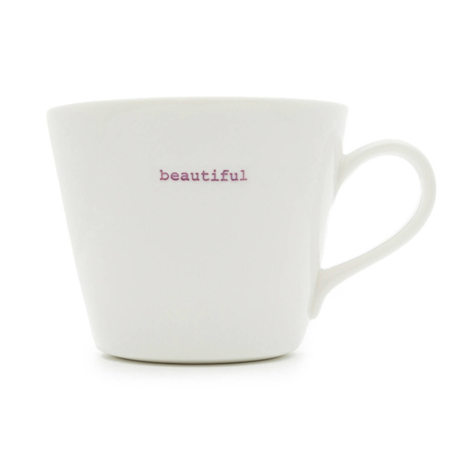 TAZZA STANDARD MUG BIANCA BEAUTIFUL