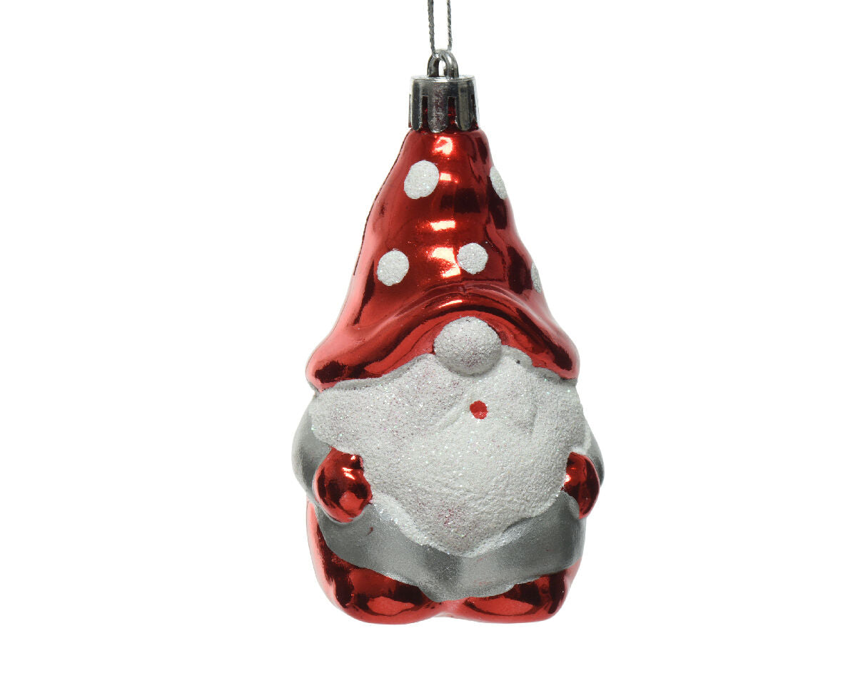 BABBO NATALE APPENDIBILE ROSSO E BIANCO IN RESINA 8.5CM