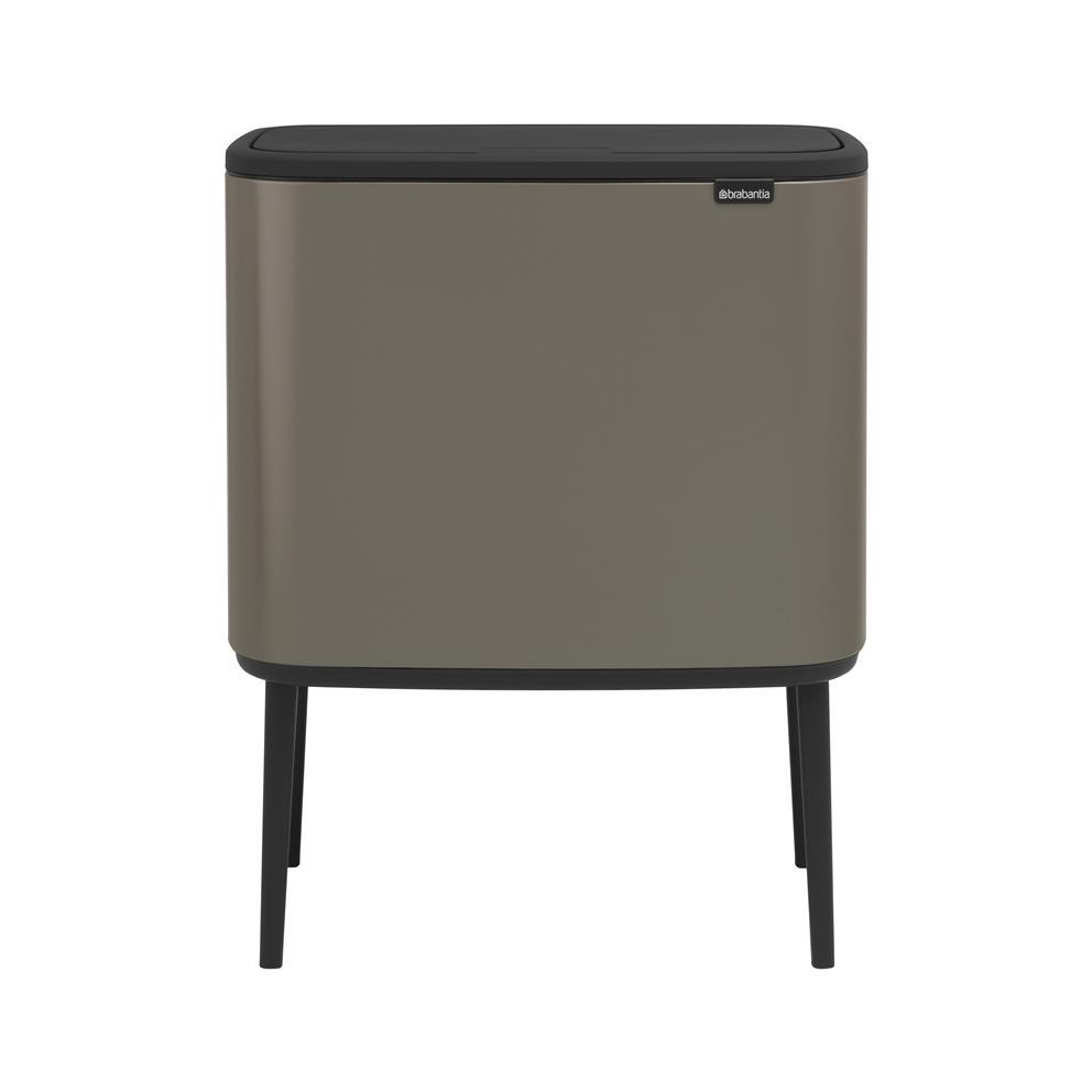 PATTUMIERA SOFT TOUCH 3X11 LT BO TOUCH BIN PLATINO