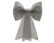 FIOCCO 23CM ARGENTO GLITTER APPENDIBILE