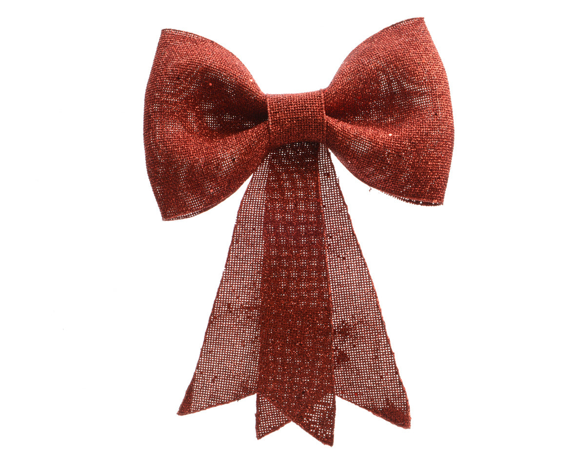 FIOCCO APPENDIBILE 13X14CM CON GLITTER ROSSO