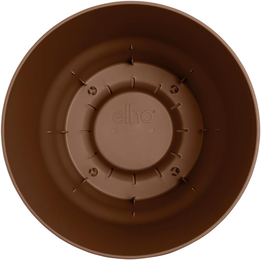 VASO GREENVILLE ROUND 47CM GINGER BROWN