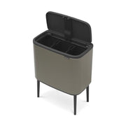 PATTUMIERA SOFT TOUCH 3X11 LT BO TOUCH BIN PLATINO