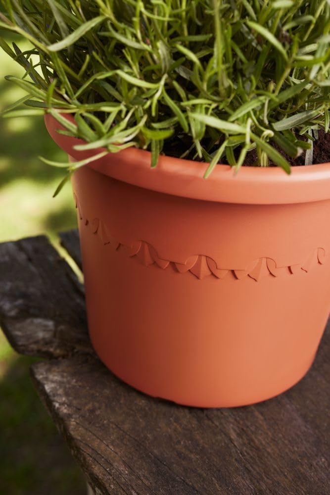 VASO ALGARVE CILINDRO 25CM TERRA