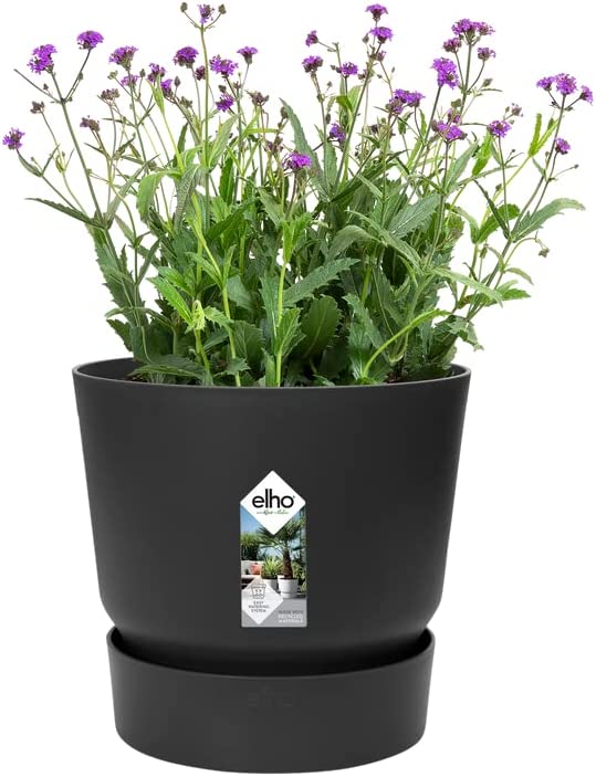VASO GREENVILLE ROUND 14CM LIVING BLACK