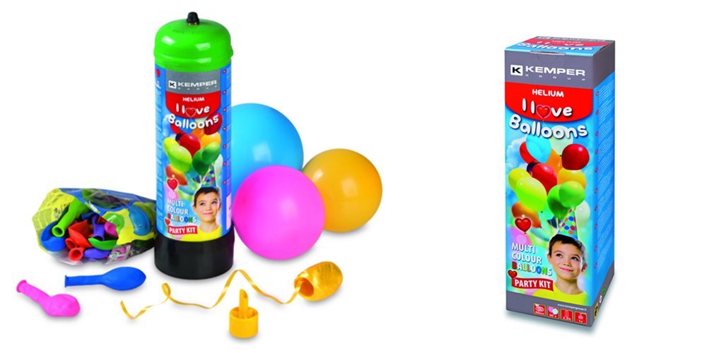 SET BOMBOLA ELIO 2.2LT CON 30 PALLONCINI KEMPER