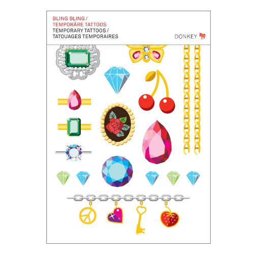 SET TATUAGGI GIOIELLO TEMPORANEI COLORI ASSORTITI