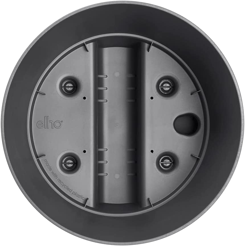 VASO GREENSENSE AQUA CARE ROUND 30CM CHARCOAL GREY GRIGIO SCURO