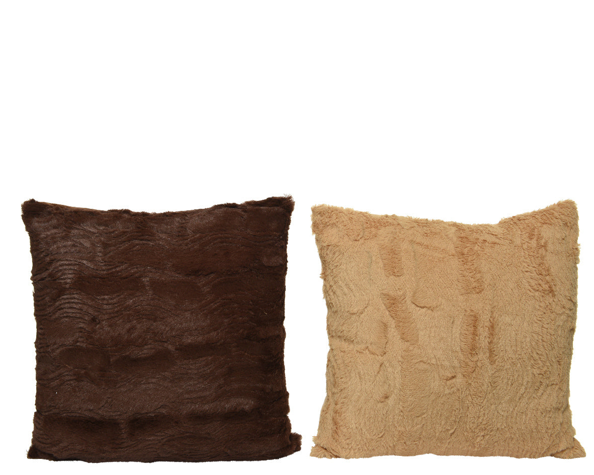 CUSCINO 43X43X2.5CM CREMA O MARRONE ASSORTITO