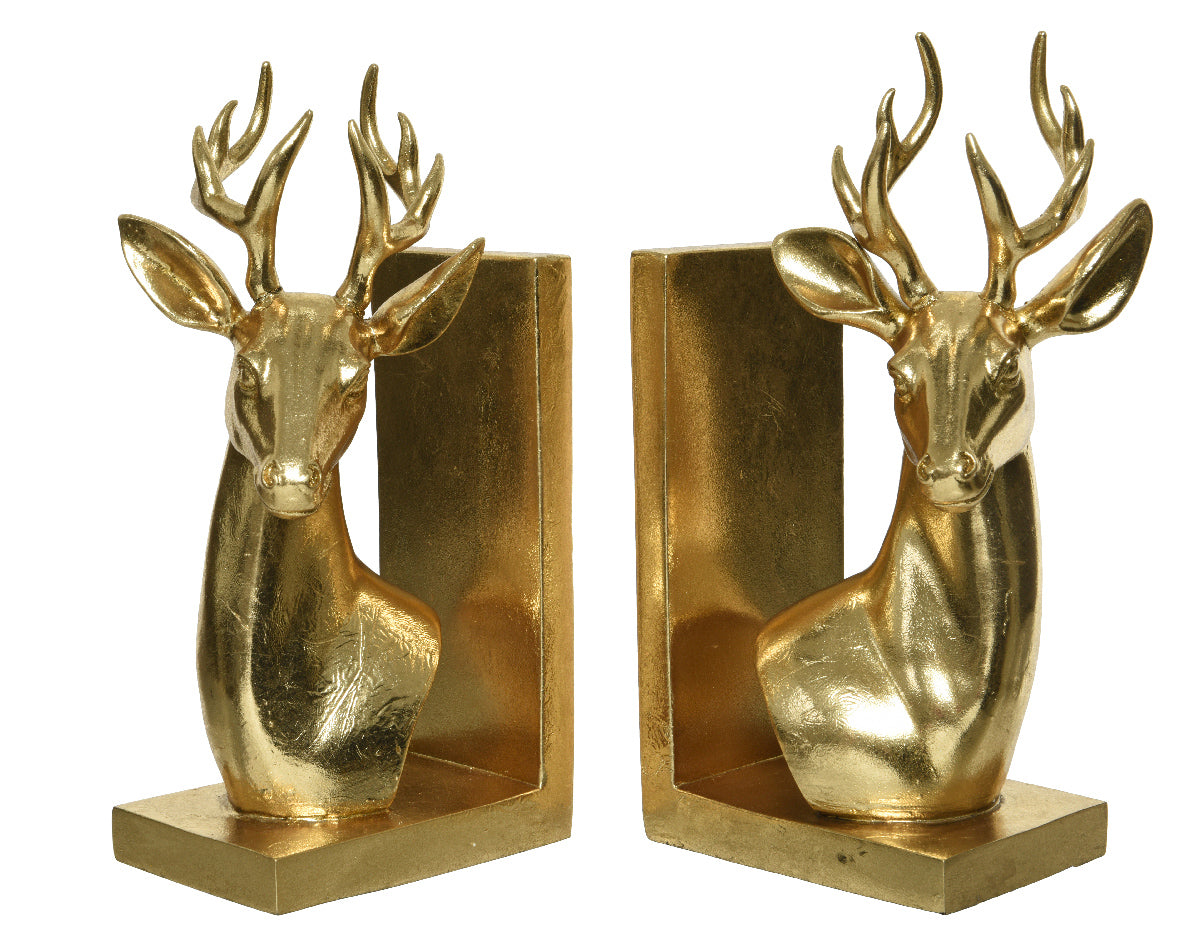 FERMALIBRO A FORMA DI CERVO 8,5X13X25CM ORO MODELLO ASSORTITO