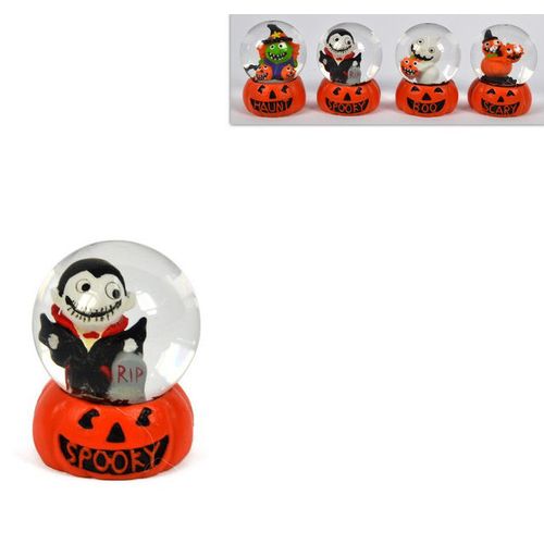 OFFERTA 2 AMPOLLE SFERE CON SOGGETTI HALLOWEEN 4.5CM