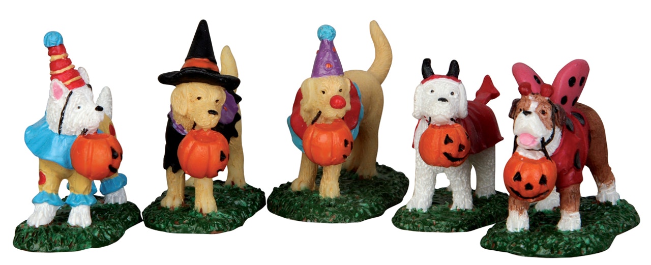DOLCETTO O SCHERZETTO  - TRICK OR TREATING DOGS, SET OF 5