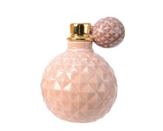 PORTACANDELA BOTTIGLIA DI PROFUMO 12X15CM ROSA