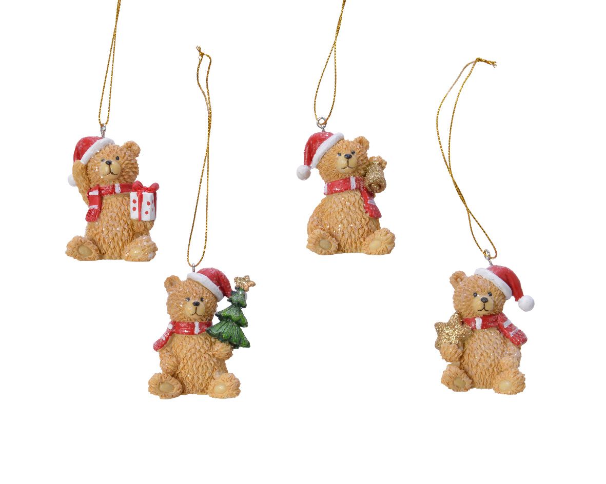 OFFERTA 3 ORSETTI APPENDIBILI 4,5X4,5X6,3CM ASSORTITI