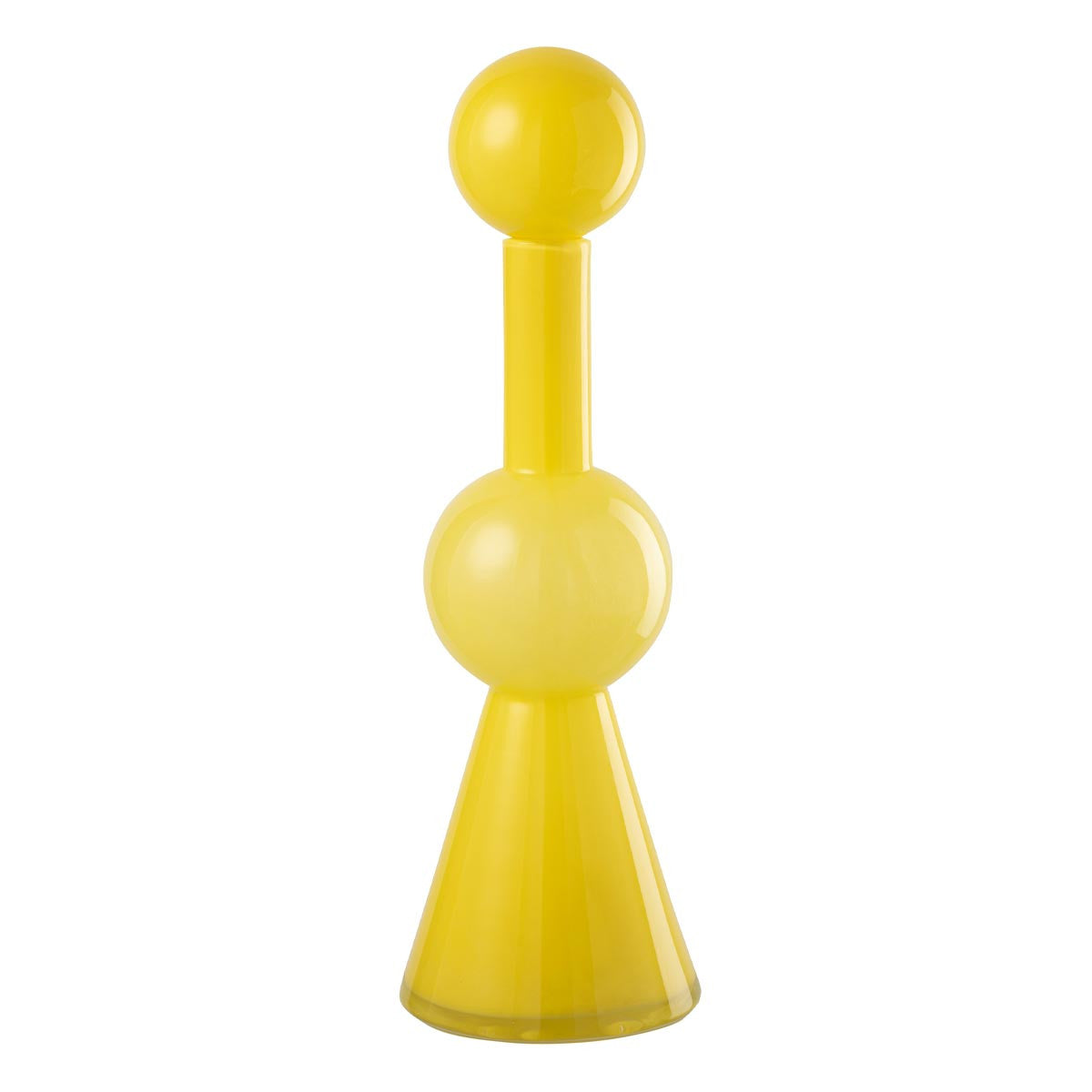 Bottiglia Decorativa in Vetro Ubi H 50 xD 15.5 cm Gialla - immagine 1