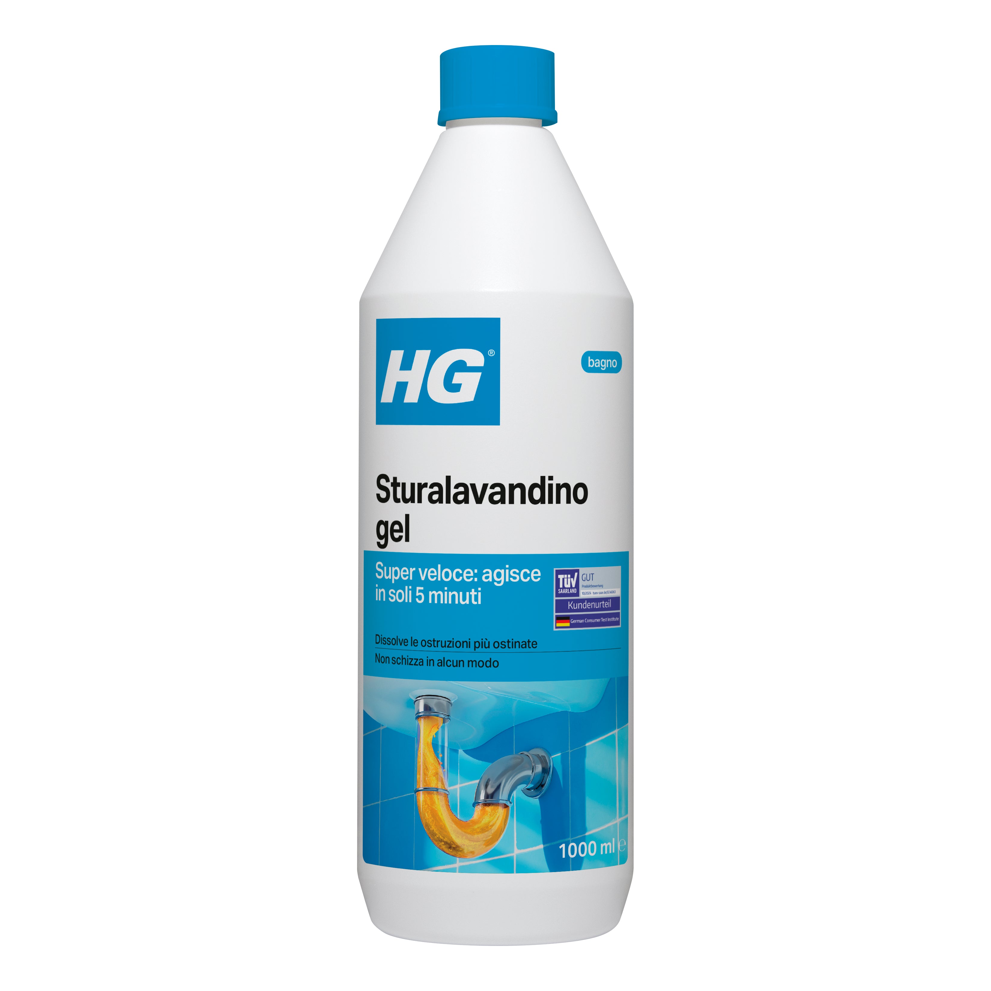 Gel déboucheur d'évier HG 1 litre