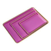 Vassoio di Design Medio Rosa 25.5x17.5 cm