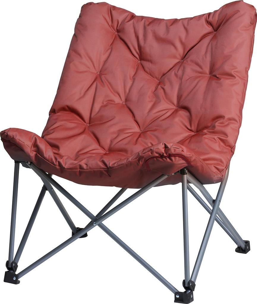 Sedia da campeggio imbottita 83x74x91cm Colore Rosso