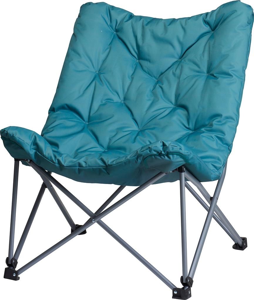 Sedia da campeggio con imbottitura 83x74x91cm Turchese