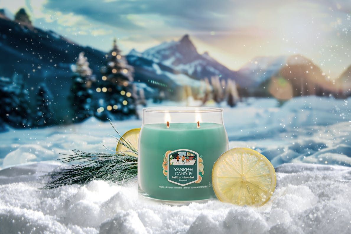 YANKEE CANDLE Giara Media in vetro Holiday Winterfest