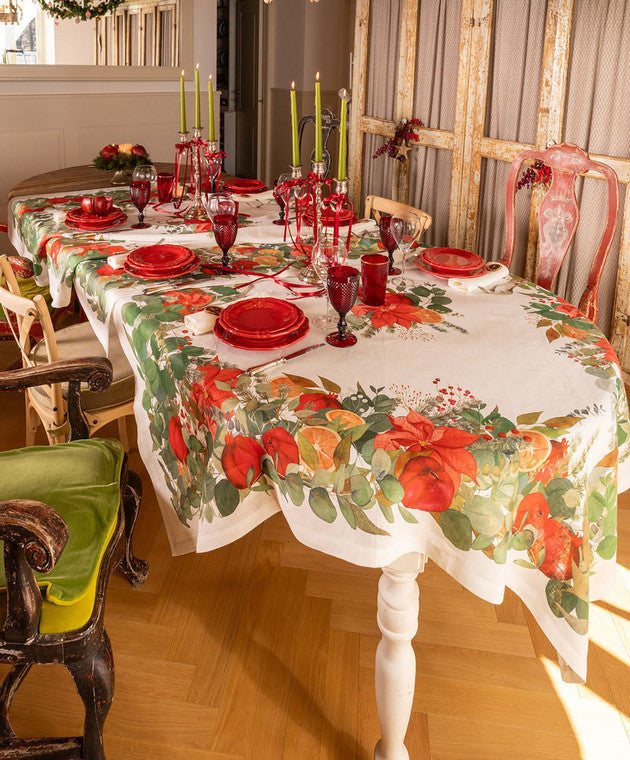 Tovaglia in Lino Garland Glee 160x230 cm TESSITURA TOSCANA - immagine 2