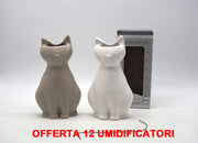 OFFERTA 12 UMIDIFICATORI CON GATTO IN CERAMICA PER TERMOSIFONI