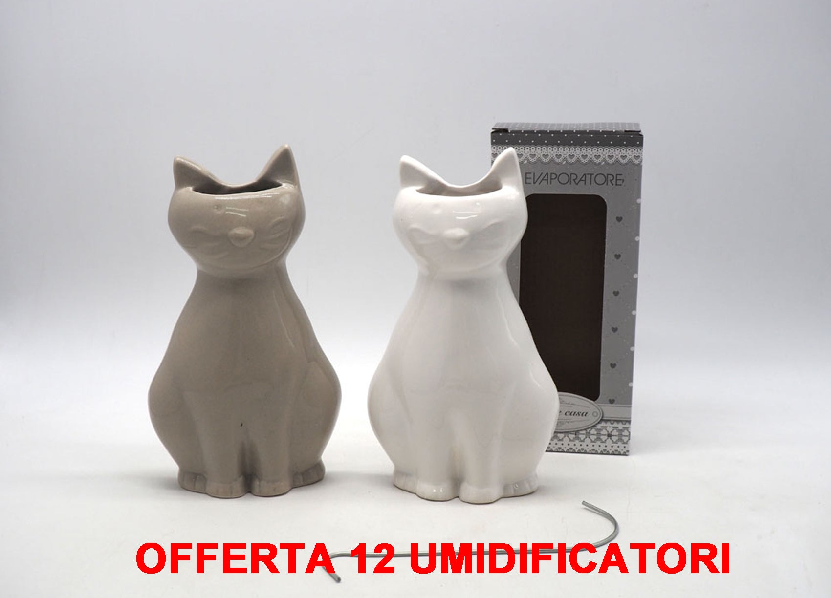 OFFERTA 12 UMIDIFICATORI CON GATTO IN CERAMICA PER TERMOSIFONI