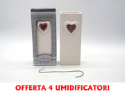 OFFERTA 4 UMIDIFICATORI IN CERAMICA CON CUORE PER TERMOSIFONI