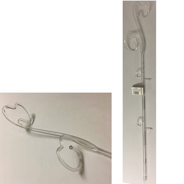 ASTA DI SUPPORTO PER ORCHIDEE TRASPARENTE 59CM