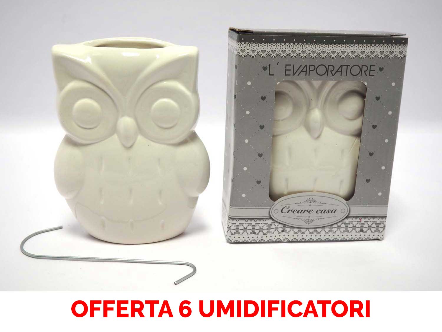 OFFERTA 6 UMIDIFICATORI IN CERAMICA GUFO PER TERMOSIFONI